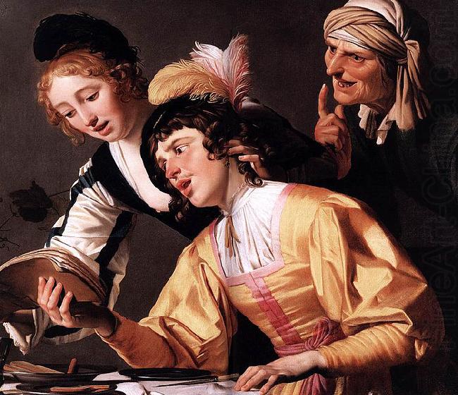 Gerard van Honthorst The Concert, Detail china oil painting image